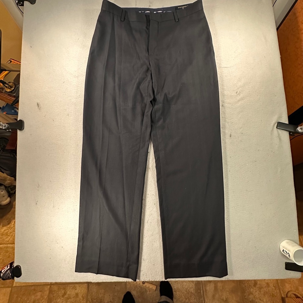 NWT Banana Republic Mens Modern Fit Navy Textured Dress Pants 33x32 184949-00-1